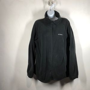 Columbia black fleece zip jacket size 1X